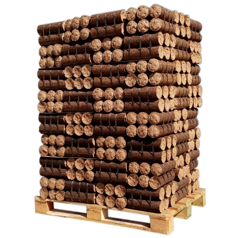 Madeira Densificada – Sem Embalagem Plástica Individual – Palete de 960 kg