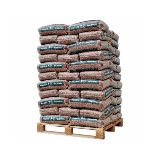 Valboval – Lote de 65 Sacos de Pellets de 15 kg – 100% Madeira Macia