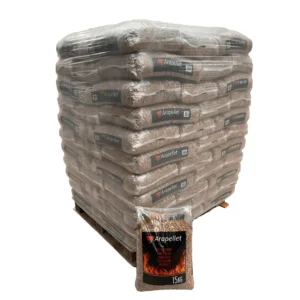 Pellets de Madeira Premium – Palete de 1.155 kg