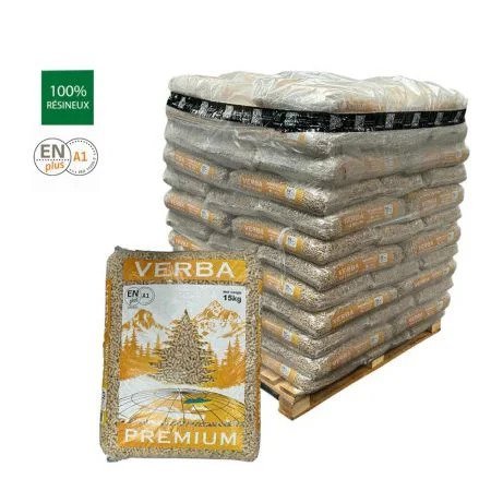 Verba Premium – Palete Completa de Pellets 1,05 T (70 × 15 kg)