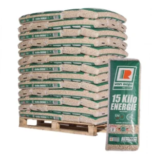 Van Roje – Pellets Premium Alemães – Palete com 65 Sacos de 15 kg